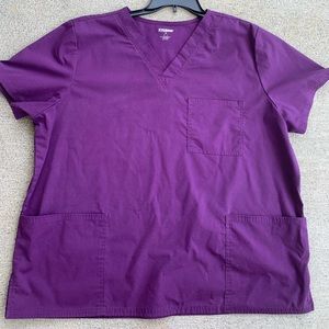 Purple women’s scrub top by scrubstar size XL
